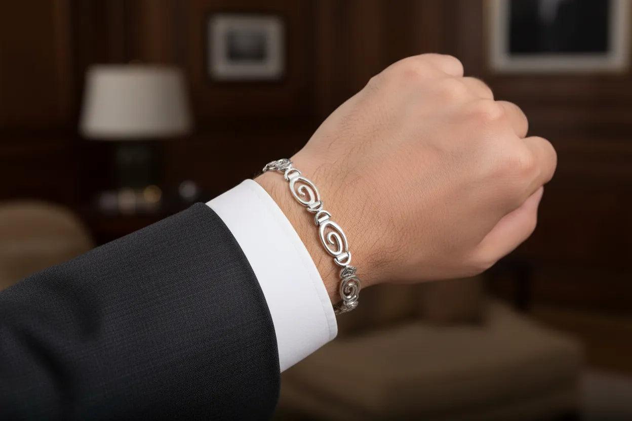 Spiral Bracelet in Sterling Silver (B-49)