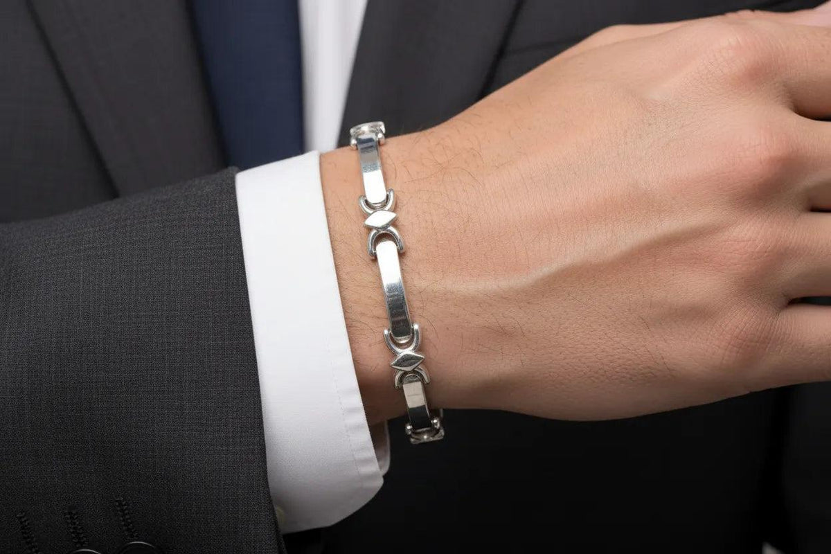 Sterling Silver Handmade Greek Bracelet, Timeless Design, Quality Craftsmanship (B-132)