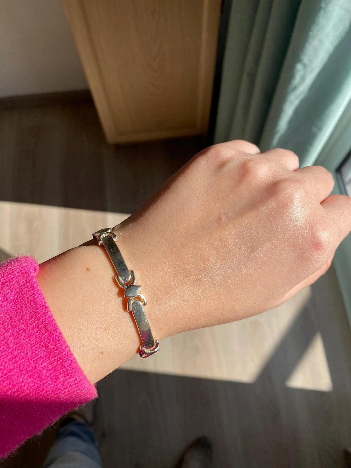 Sterling Silver Handmade Greek Bracelet, Timeless Design, Quality Craftsmanship (B-132)