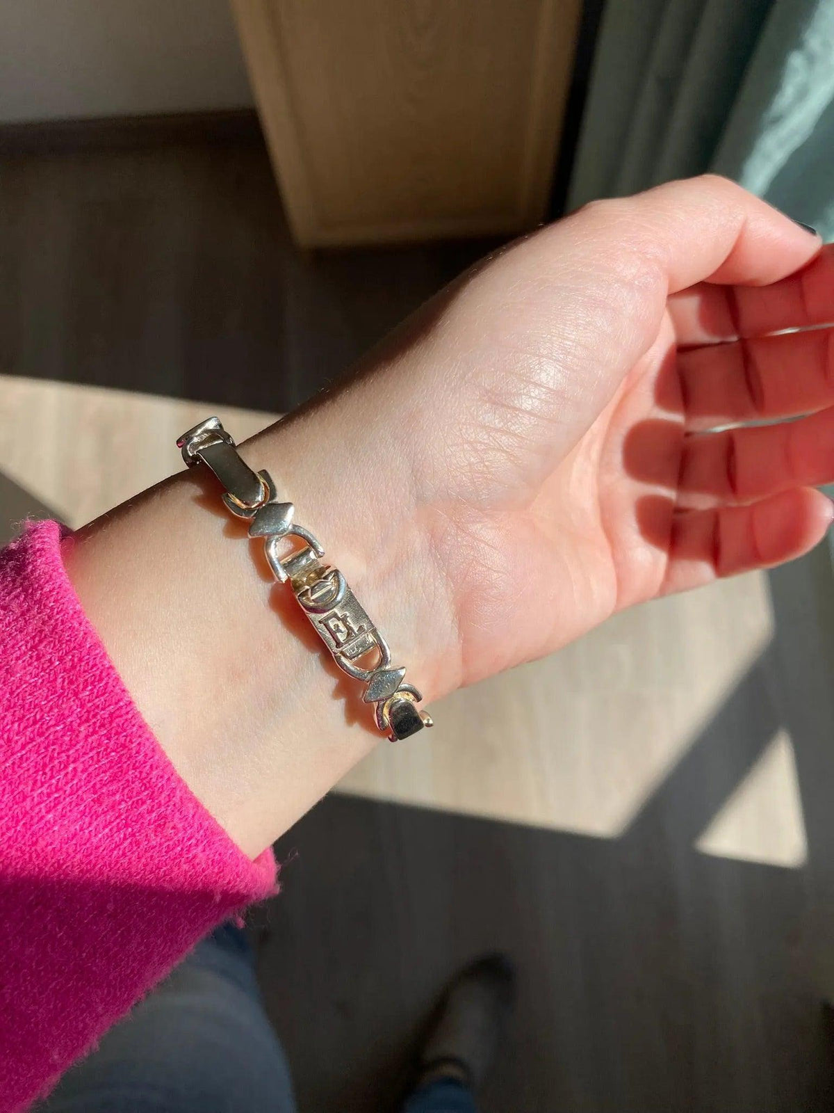 Sterling Silver Handmade Greek Bracelet, Timeless Design, Quality Craftsmanship (B-132)