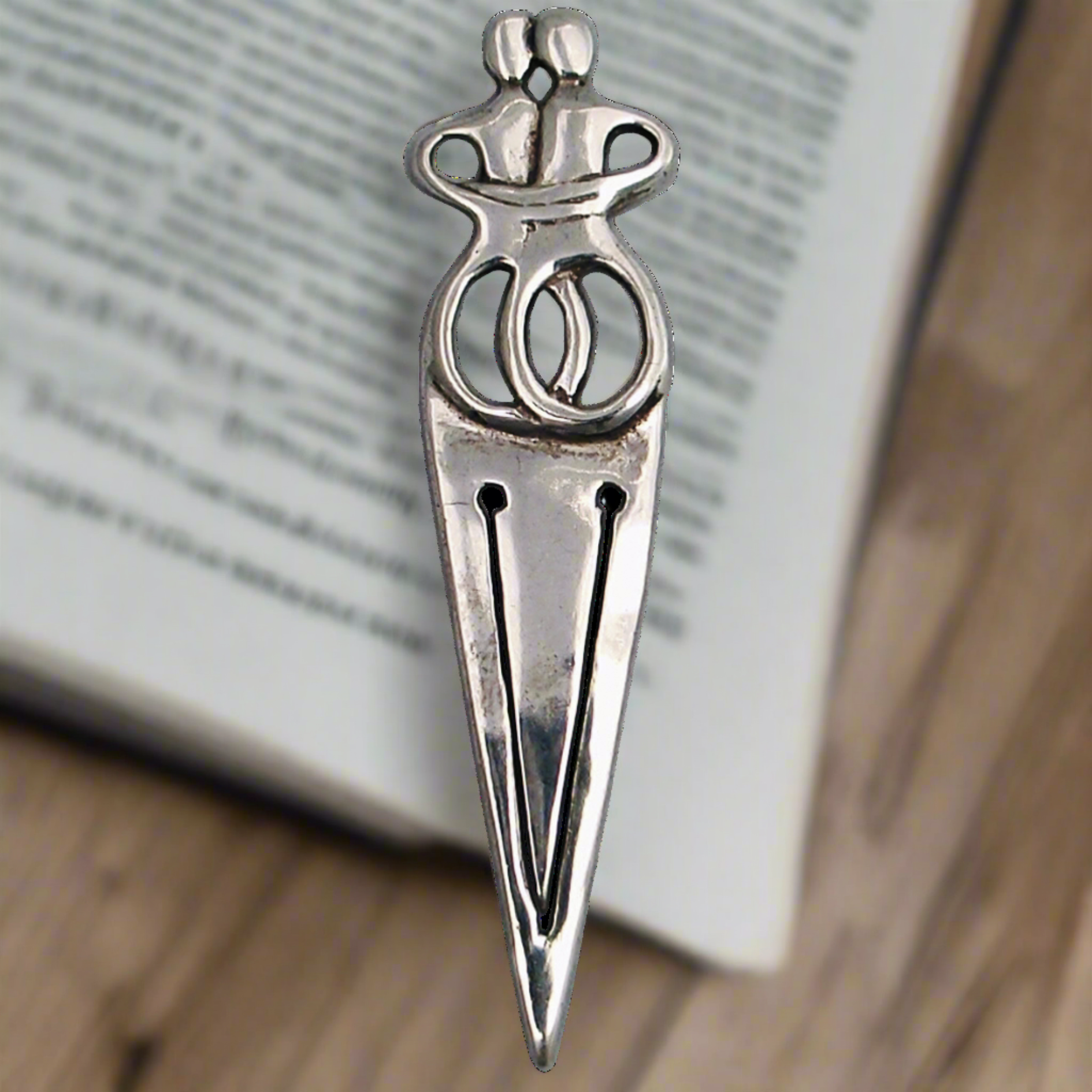 The Lovers Bookmark in Sterling Silver (PH-05) - ELEFTHERIOU EL