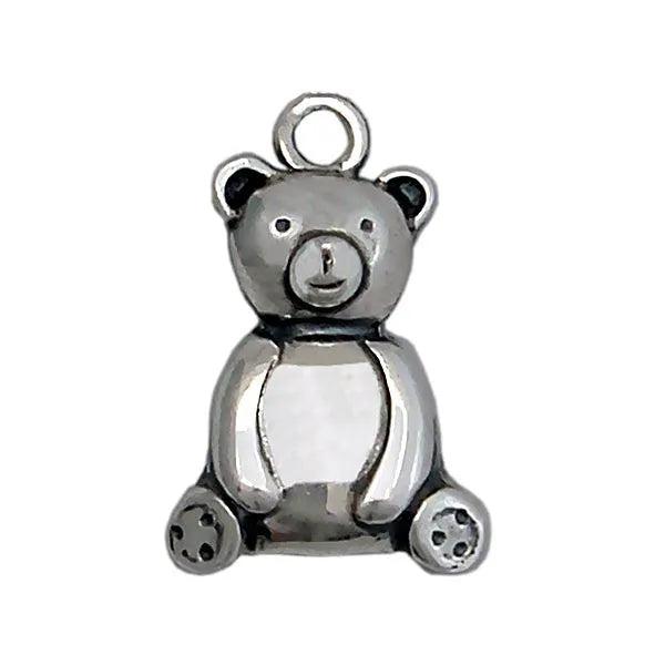 Evil Eye Charm on a tassel, House decoration, holiday decor, welcome gift, silver charm, Baby bear Charm