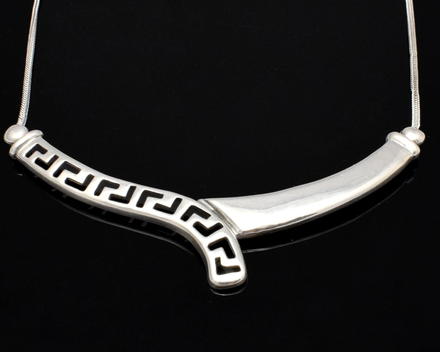 Ancient Greek Silver Necklace (PE-09)