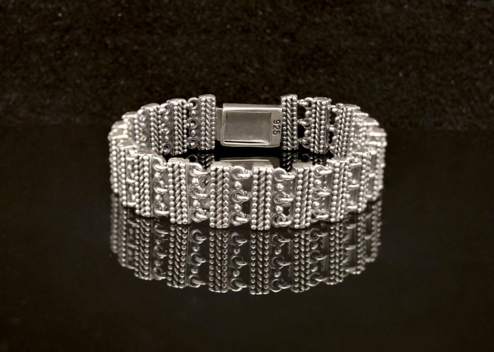 Byzantine Bracelet in Sterling Silver (B-14) - ELEFTHERIOU EL