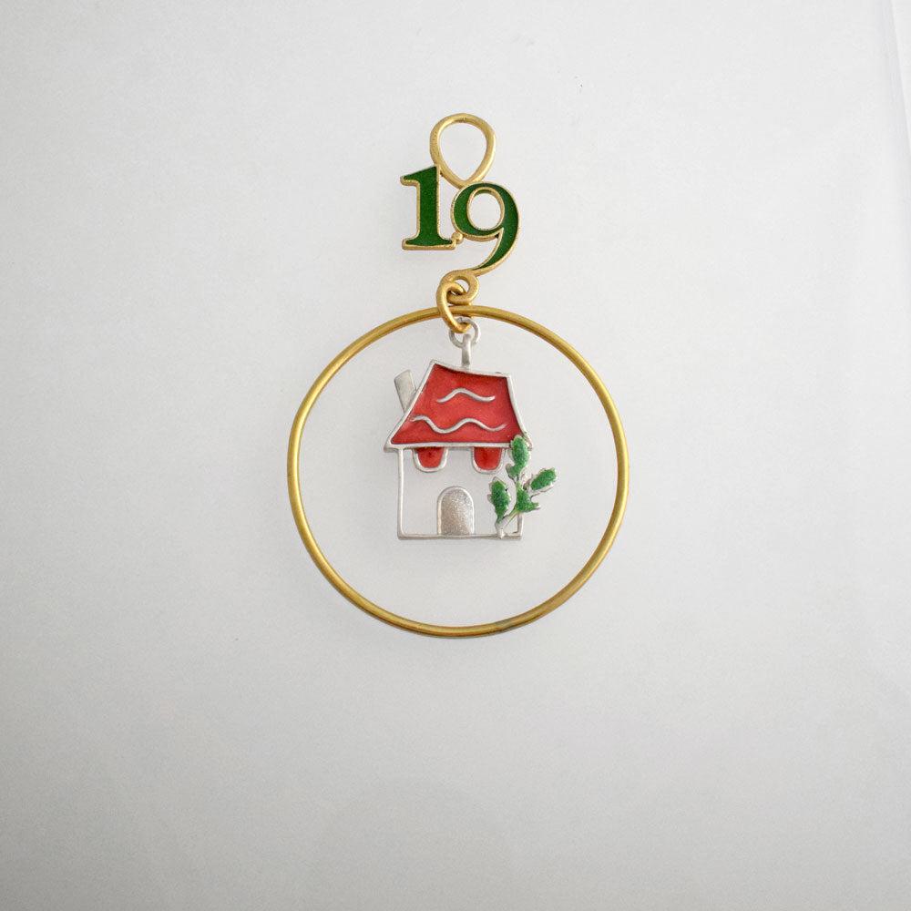 Evil Eye Charm on a tassel, House decoration, holiday decor, welcome gift, silver charm, Miniature home charm (GK-34)