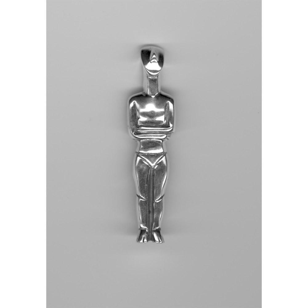Female figurine normal type (Kapsalis Variety) Brooch in sterling silver (K-53)