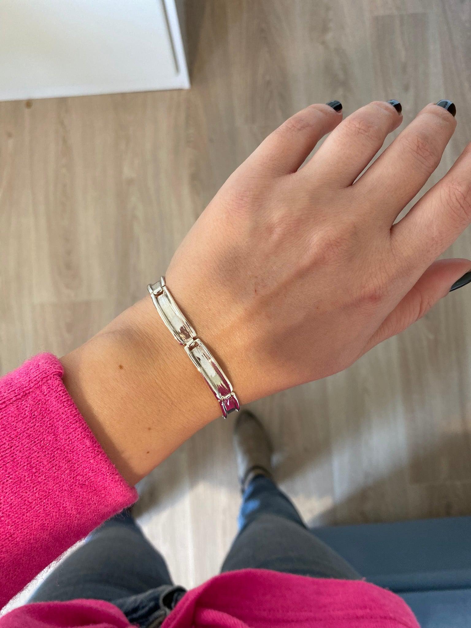 Greek Handmade Bracelet in Sterling Silver (B-151)