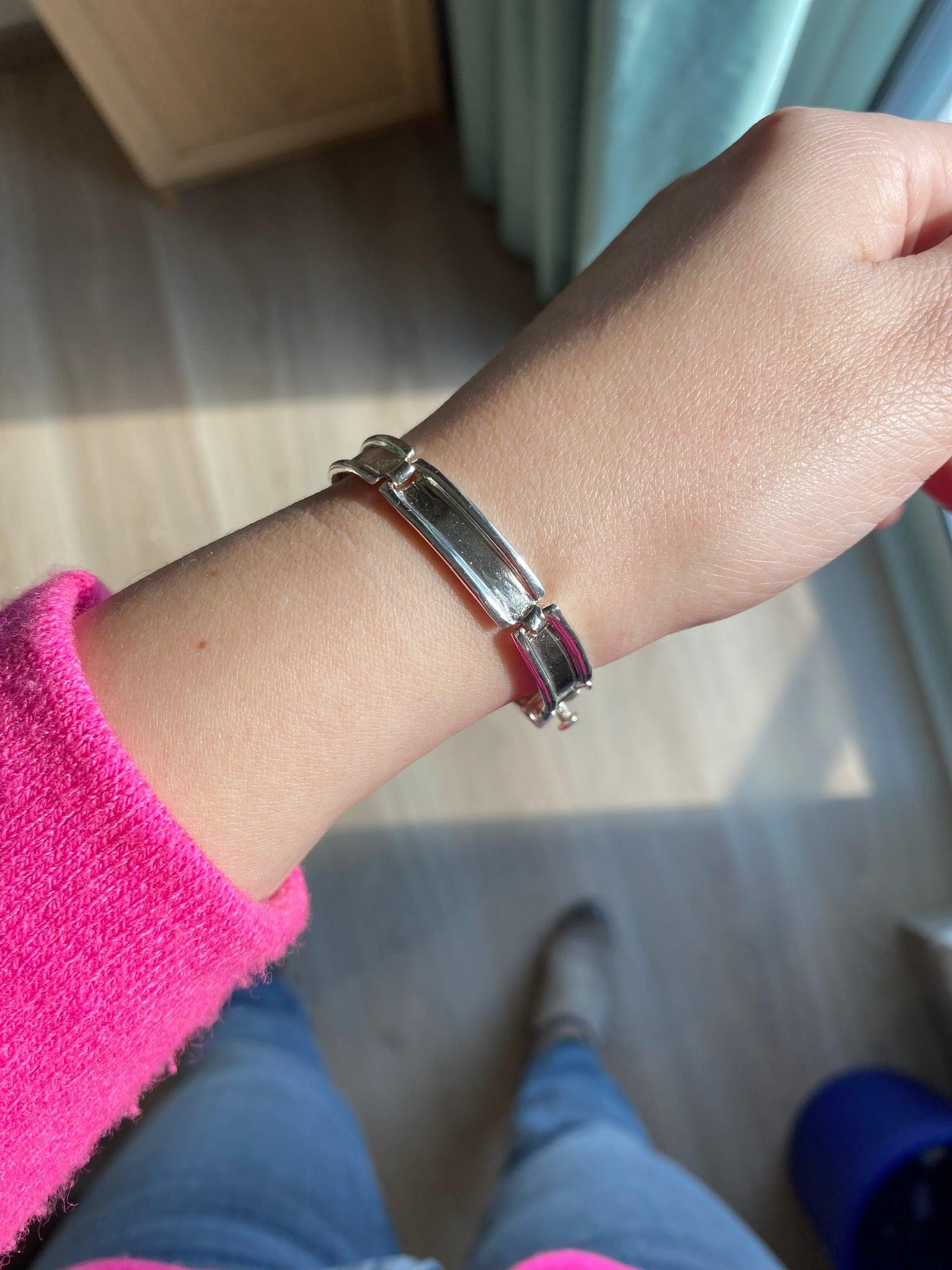 Greek Handmade Bracelet in Sterling Silver (B-151)