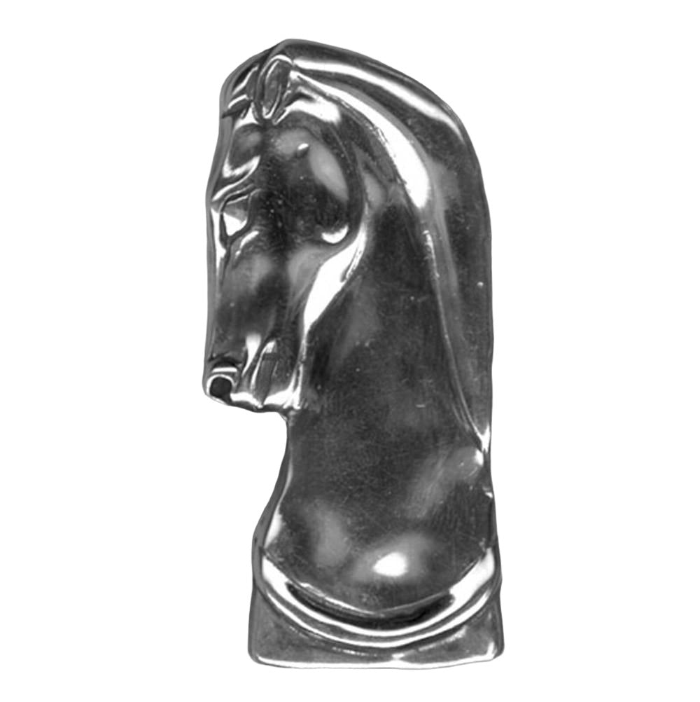 Greek Parthenon Horse Head Brooch in Sterling Silver (K-87)