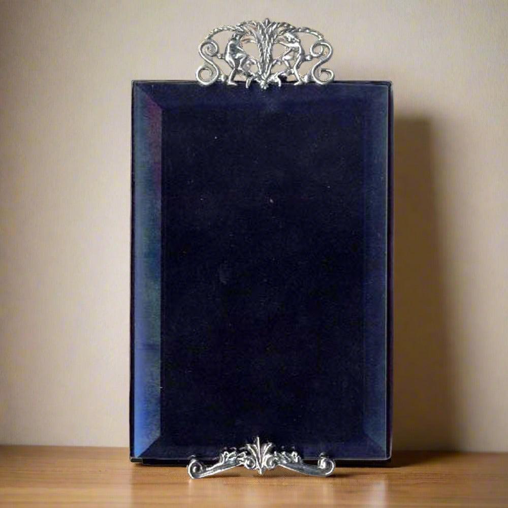 Greek Traditional Bronze Silver Plated Picture Frame (A-56)