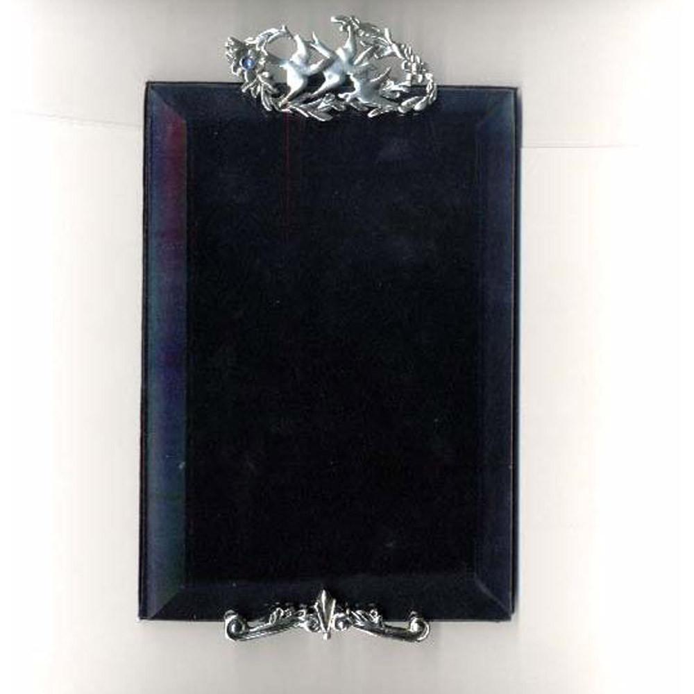 Greek Traditional Bronze Silver Plated Picture Frame (A-58)