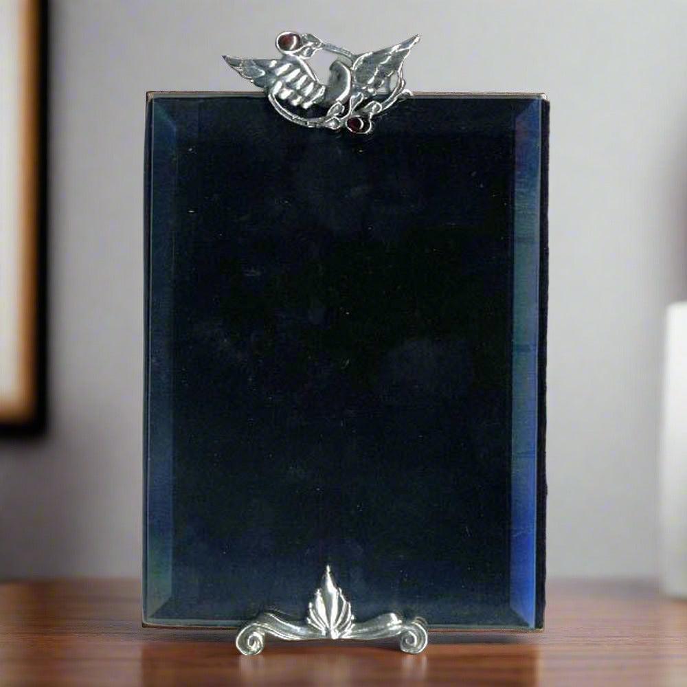 Greek Traditional Bronze Silver Plated Picture Frame (A-61)