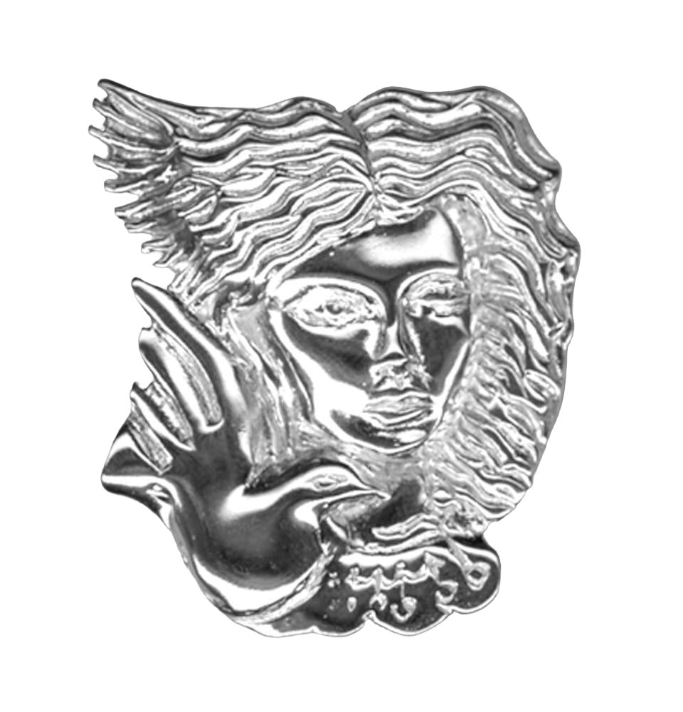 Greek Traditional Brooch in Sterling silver (K-13)