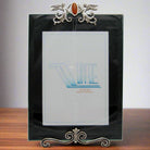 Greek Traditional Carnelian Bronze Silver Plated Picture Frame (A-60)