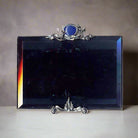 Greek Traditional Lapis Lazuli Bronze Silver Plated Picture Frame (A-63)