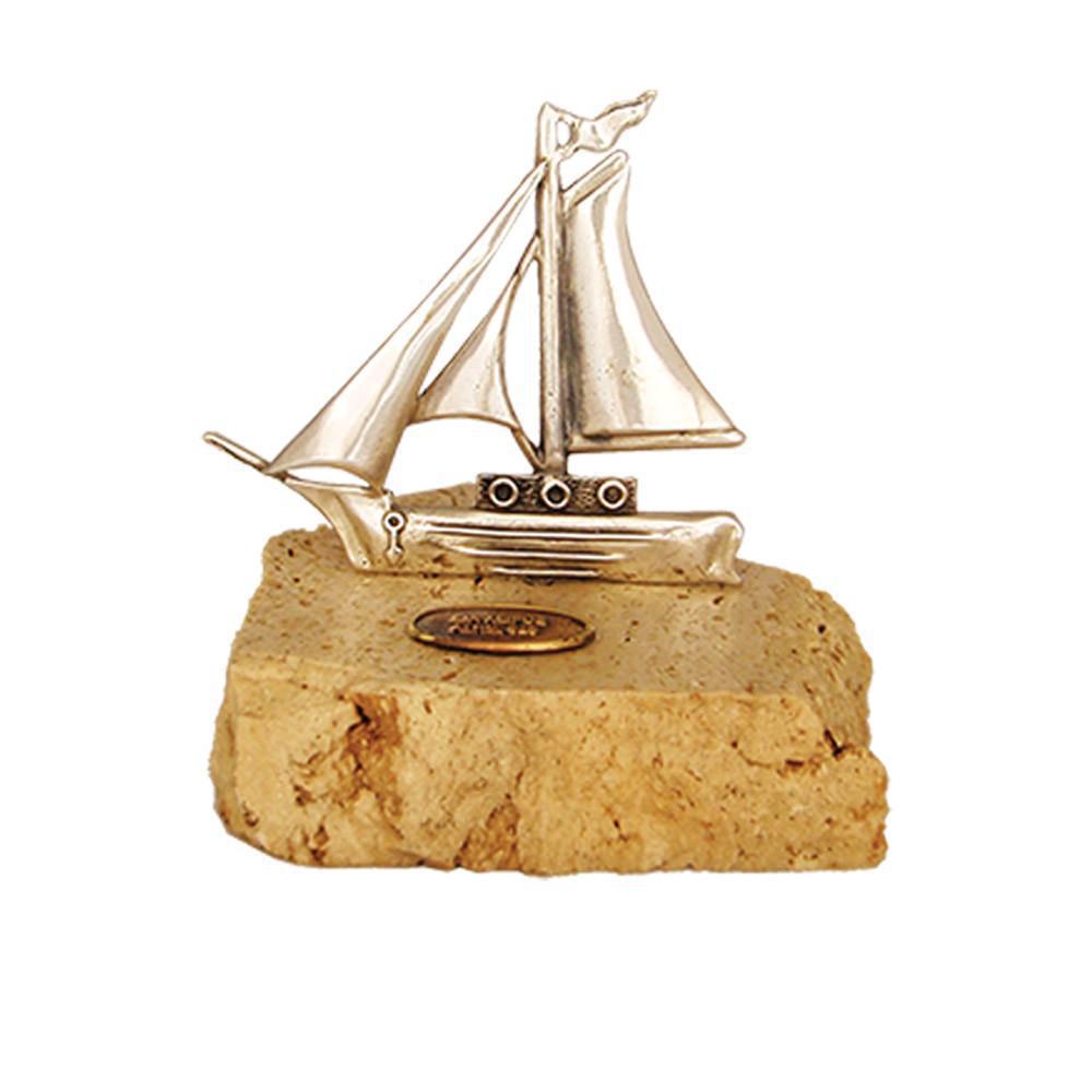Handmade sailboat in sterling silver Nautical Decor (A-32-29)