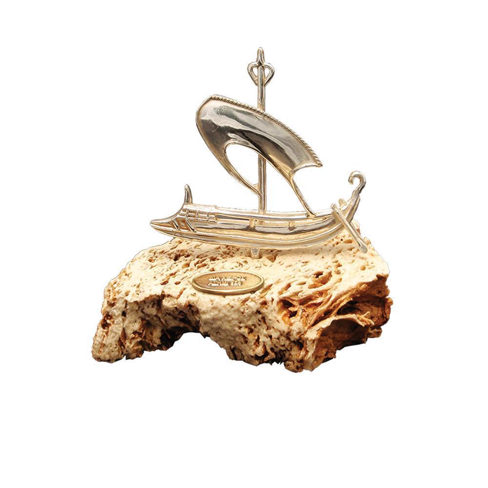 Handmade sailboat in sterling silver Nautical Decor (A-35-30)