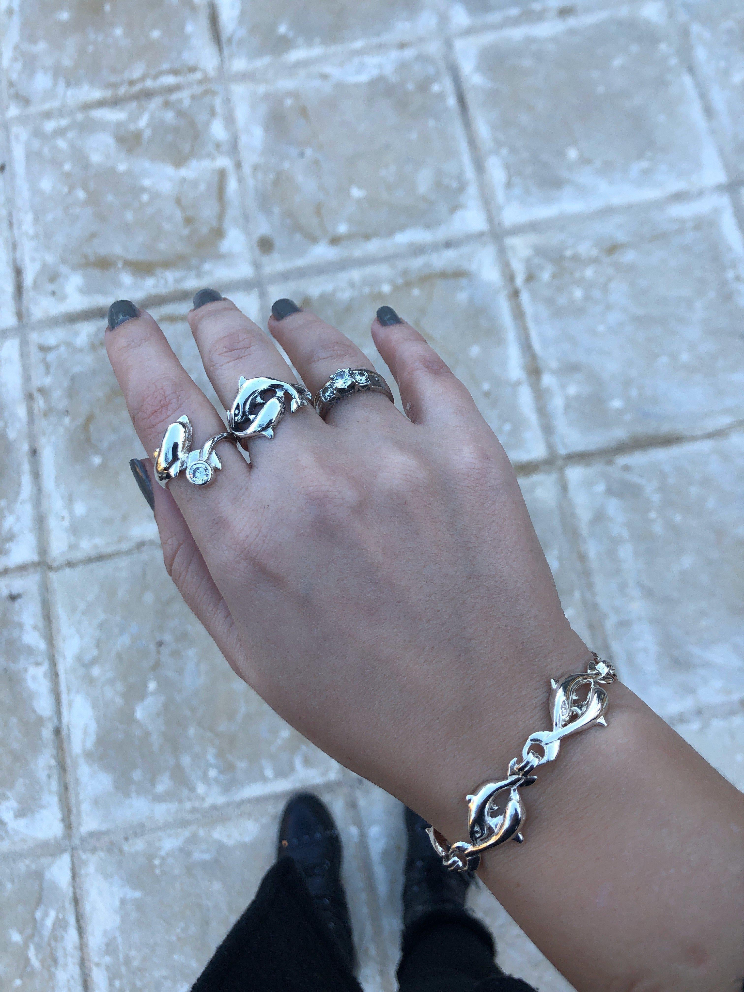 Minoan Dolphins Racing Bracelet, Minoan Bracelet (B-82)