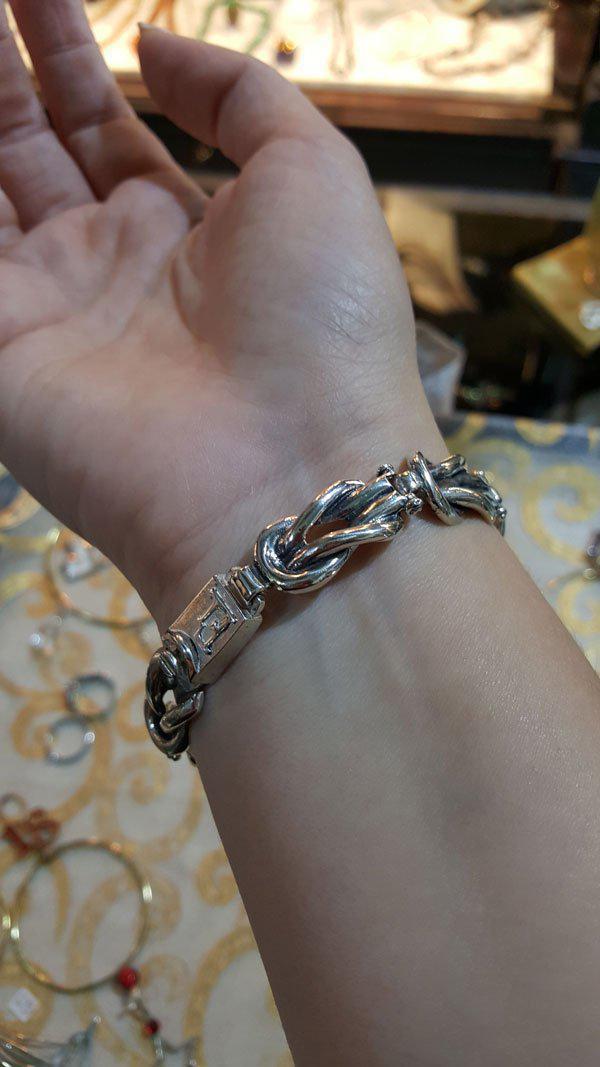 Sterling Silver Knot Bracelet, Love Bracelet, Love Knot Bracelet, Bridal Bracelet, Promise Bracelet