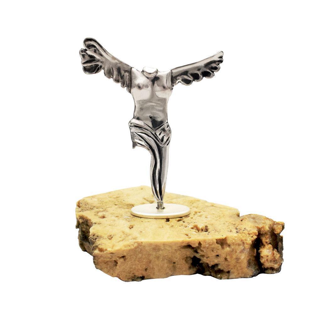 Winged Victory of Samothrace - Greek Statue Figure in Sterling Silver (A-40-5)
