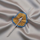 18k Gold Diamond Brooch, White Yellow Gold, Pencil Sharpener Design (DV K-03)