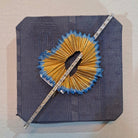 18k Gold Diamond Brooch, White Yellow Gold, Pencil Sharpener Design (DV K-03)