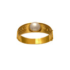 18k. gold bracelet with mabe pearl (C-02)