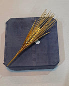 22k Gold Ears of Corn Brooch, Handmade Botanical Jewelry (DV K-02)