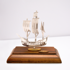 Handmade sailboat in sterling silver Nautical Decor (A-38-31)