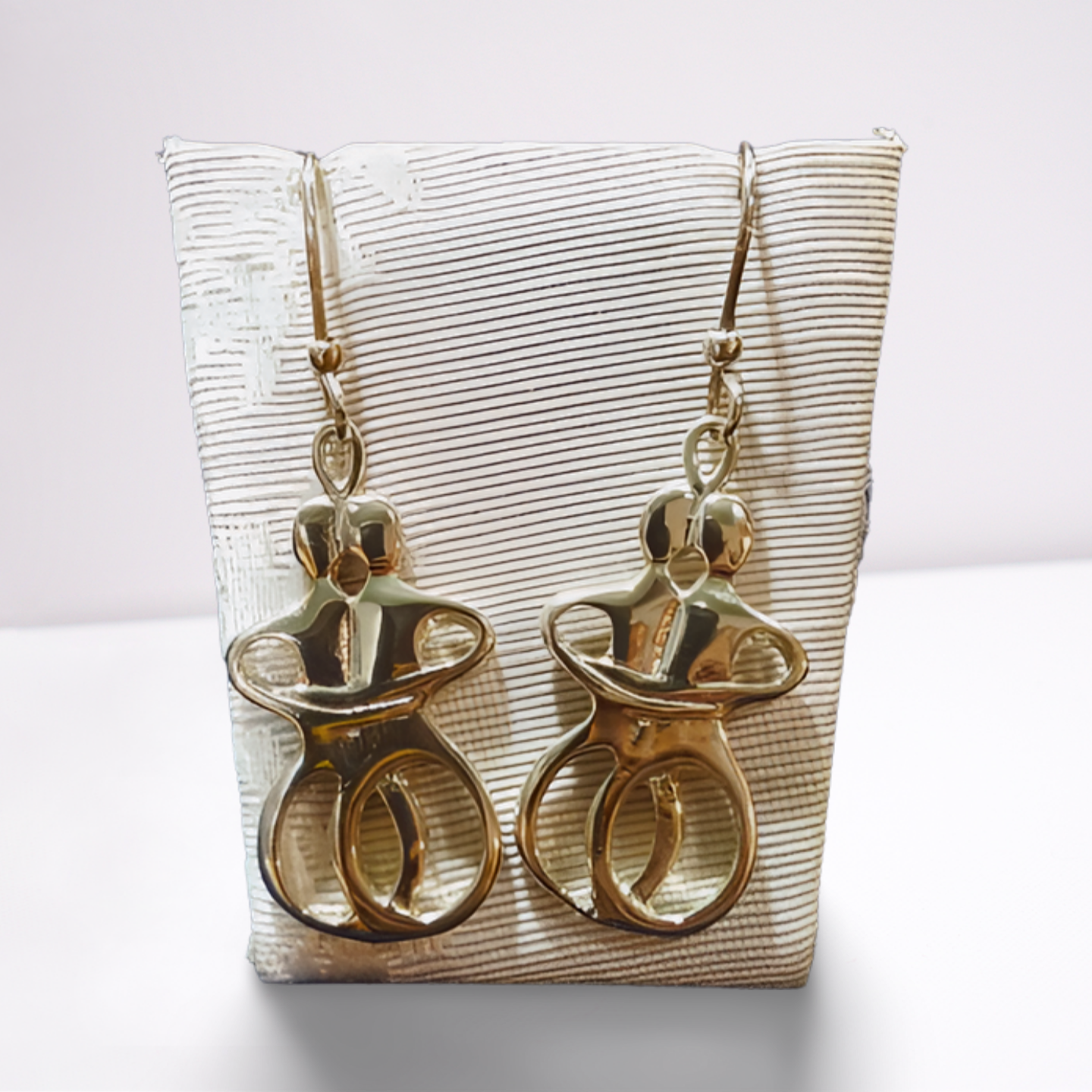 Greek Cycladic Earrings, Greek Earrings, Cycladic Figurine, Lovers Earrings, Gift Earrings, Greek Jewelry (AG-09)