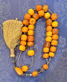 Authentic Old Amber Komboloi, Collectible Rosary, Healing Protective Powers (ROS-43)