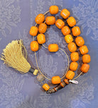 Authentic Old Amber Komboloi – Genuine Amber Rosary, Healing Properties (ROS-46)