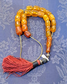 Authentic Old Amber Komboloi, Spiritual Prayer Beads (ROS-49)