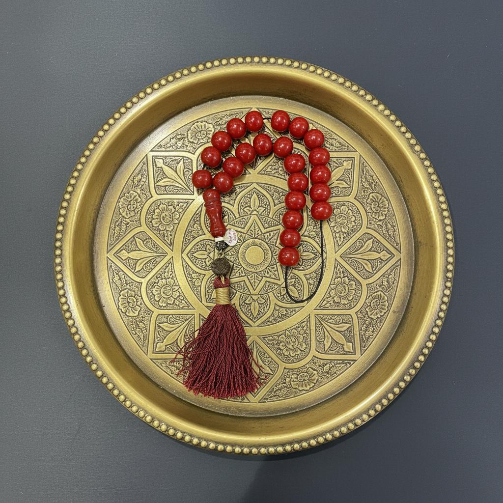 Authentic Red old Amber Komboloi (ROS-08)