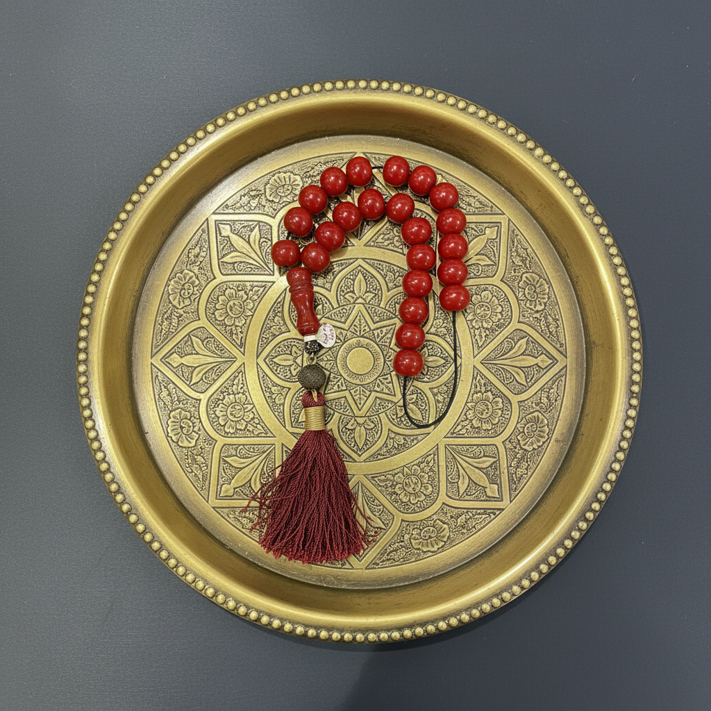 Authentic Red old Amber Komboloi (ROS-08)