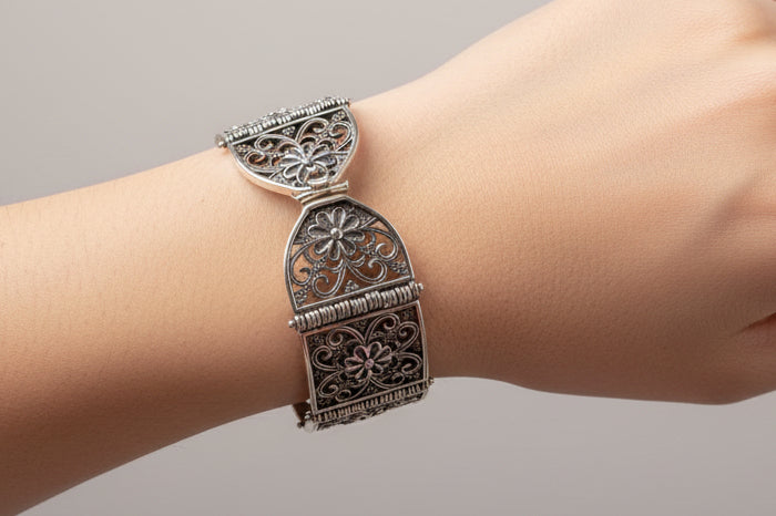 Byzantine Bracelet in Sterling Silver (B-32)