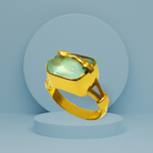 Ring in 18k Gold with Aquamarine (B-39)
