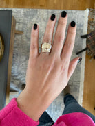 Black Patina Ring in Sterling Silver (DM-53)