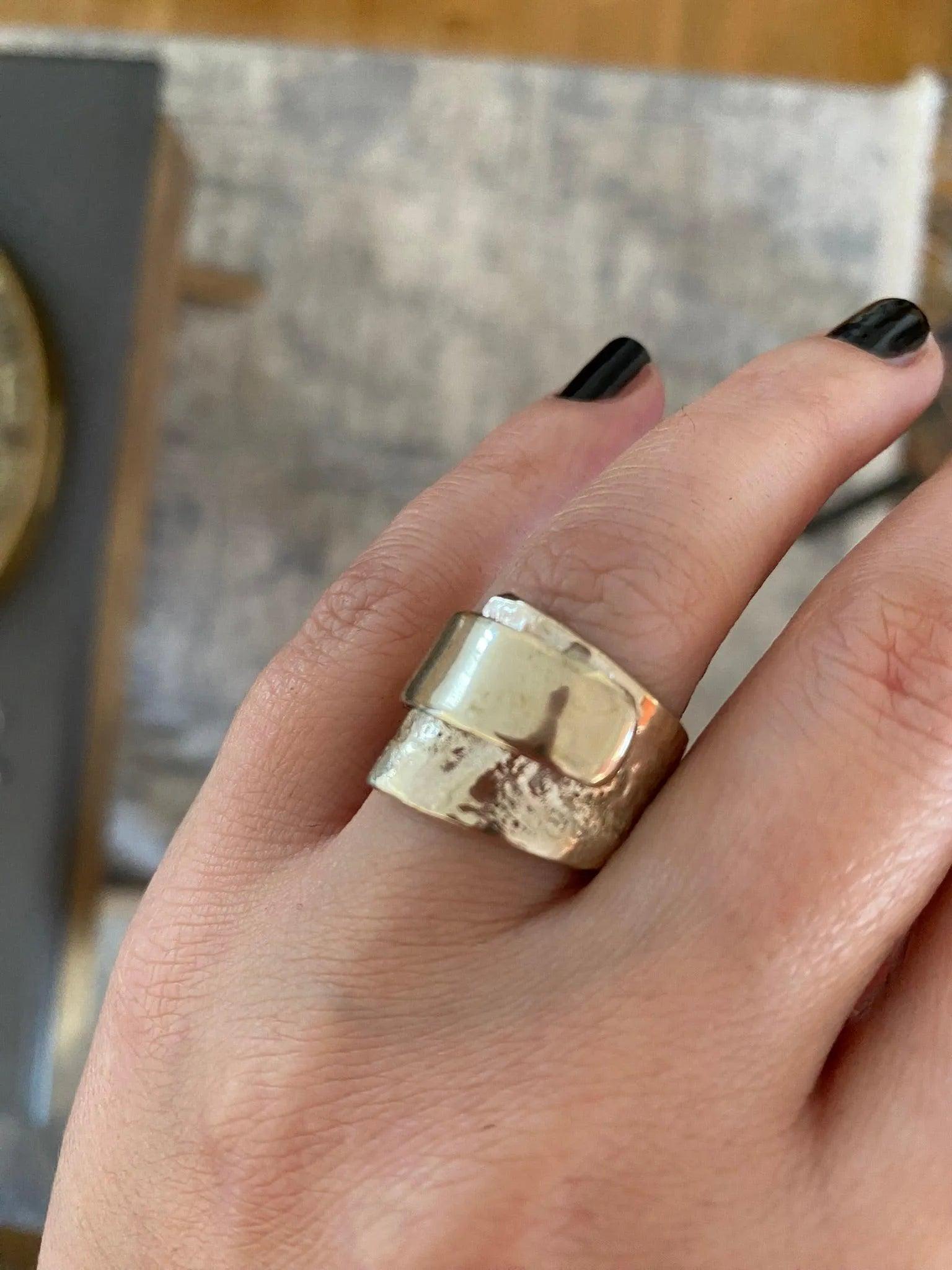 Black Patina Ring in Sterling Silver (DM-53)