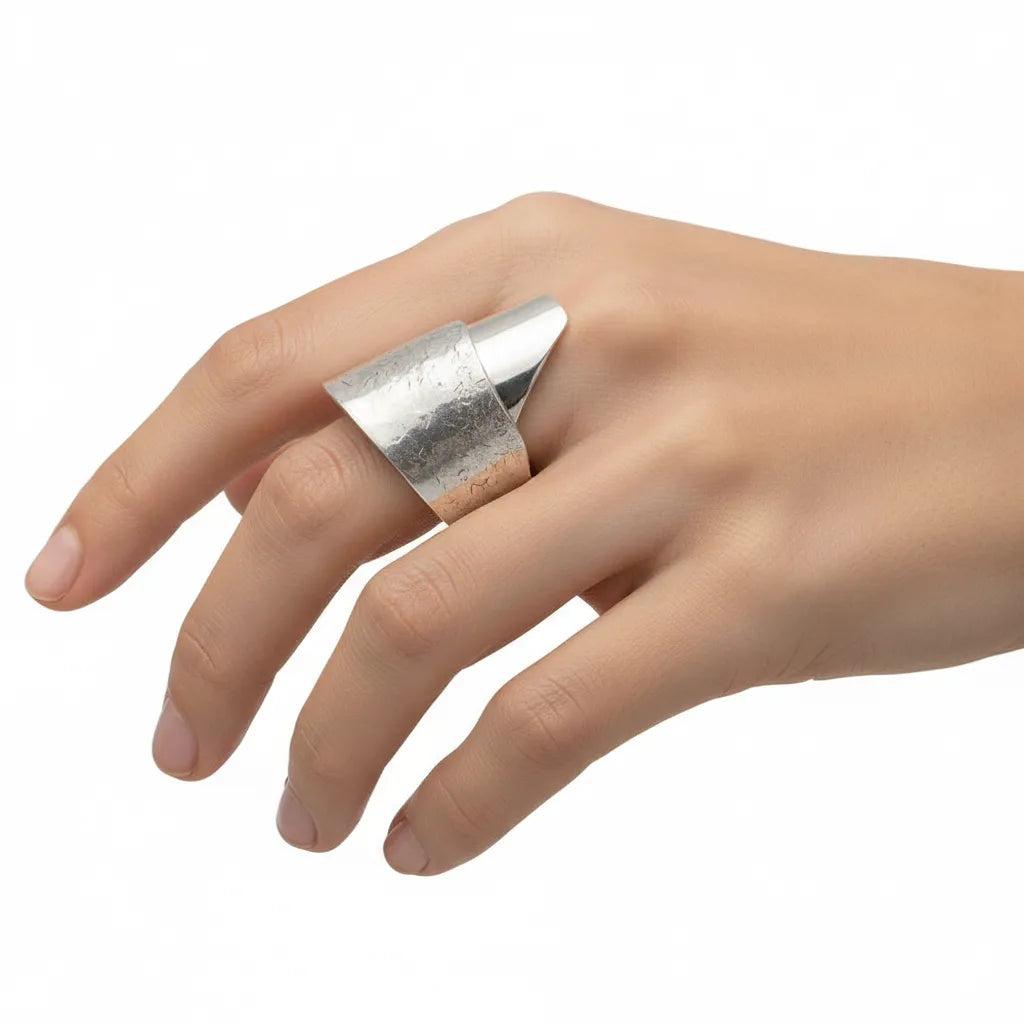 Black Patina Ring in Sterling Silver (DM-54)