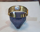 Bracelet in 18k gold with mabe pearl (C-02)