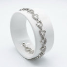 Bracelet in white gold, 14k, heart bracelet