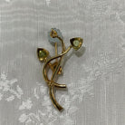 Brooch in 18k gold, Flower brooch