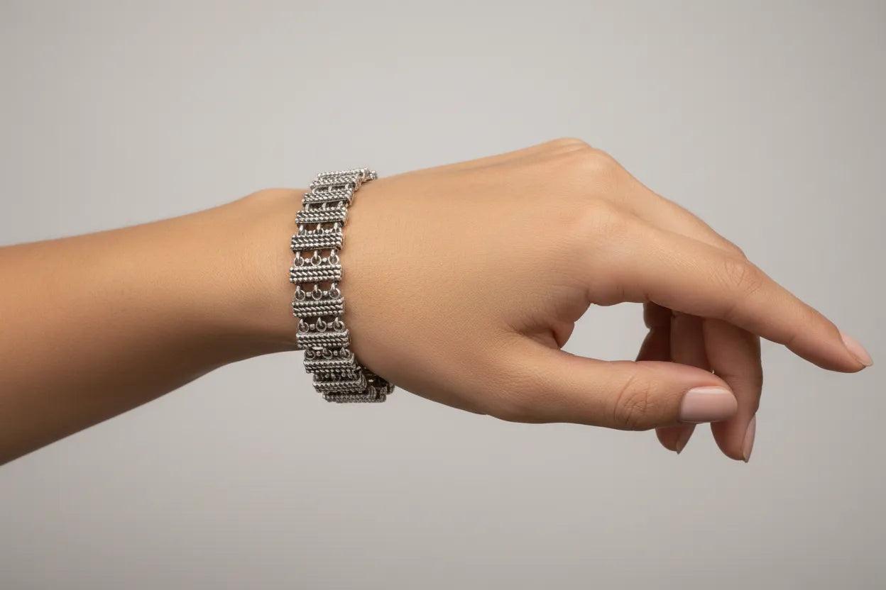 Byzantine Bracelet in Sterling Silver (B-14)