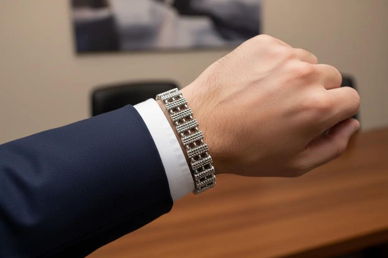 Byzantine Bracelet in Sterling Silver (B-14)