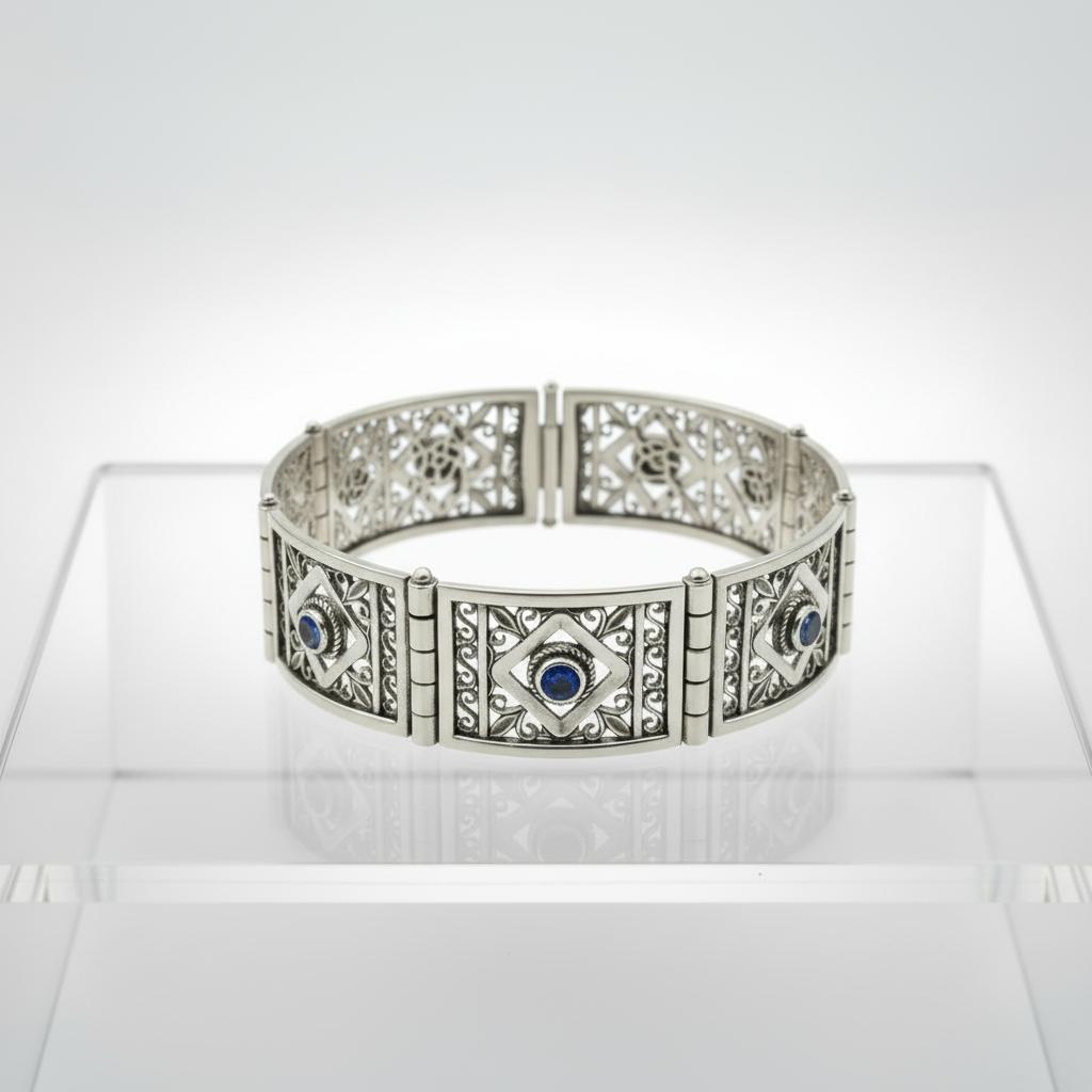 Byzantine Bracelet in Sterling Silver (B-31)