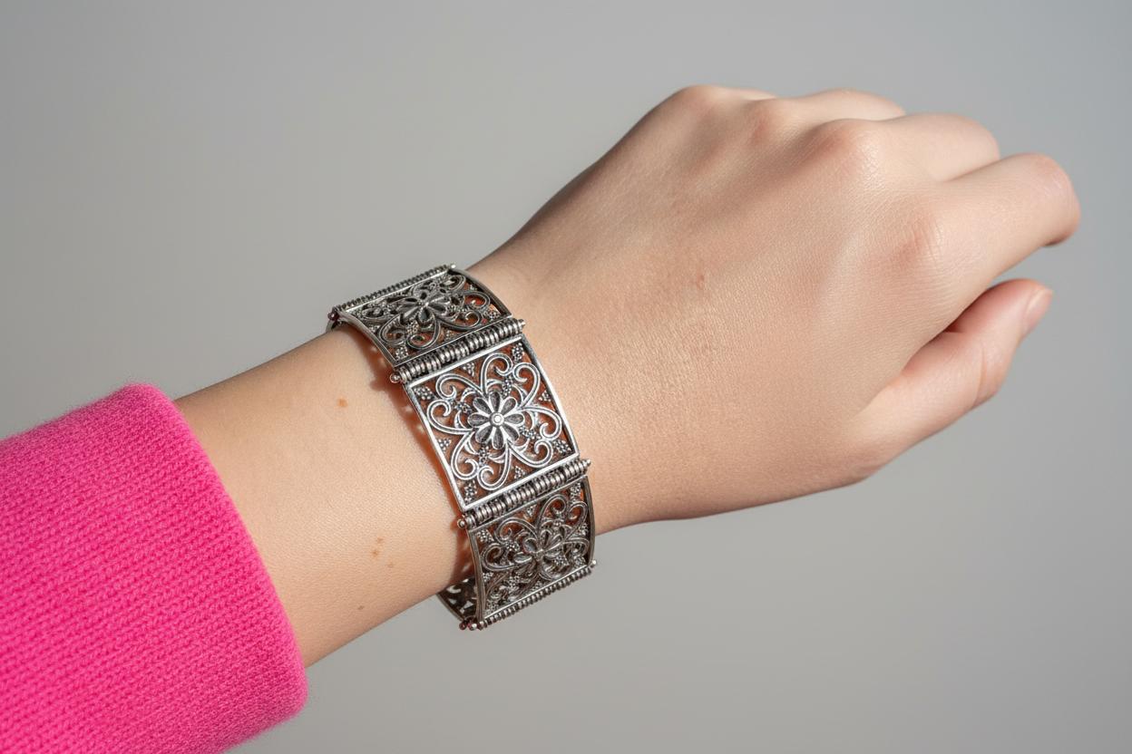 Byzantine Bracelet in Sterling Silver (B-32)