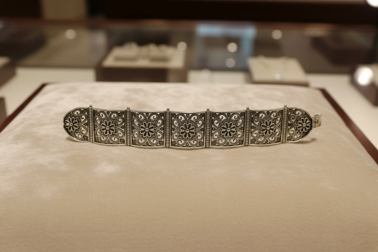 Byzantine Bracelet in Sterling Silver (B-32)
