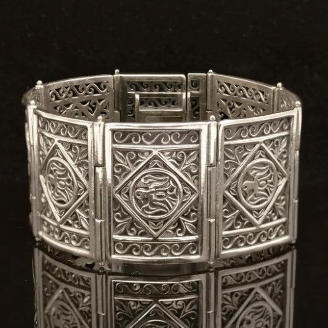 Byzantine Bracelet in Sterling Silver with zircon (B-03)