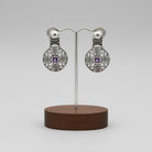 Byzantine Earrings in Sterling Silver with zircon (GT-08)
